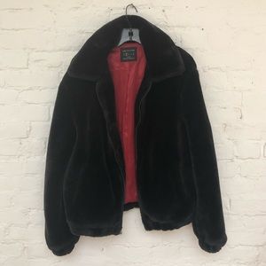 Faux fur jacket